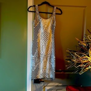 Sexy black and white XS Bebe dress!